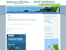 Tablet Screenshot of alderneygiftbox.com